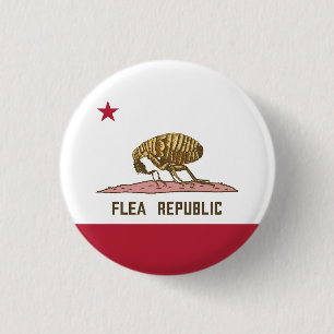 Flea Republic Flag 3 Cm Round Badge