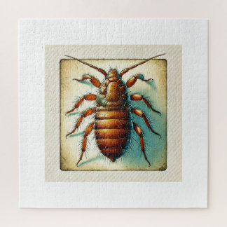 Flea Siphonaptera 020924IREF241 - Watercolor Jigsaw Puzzle