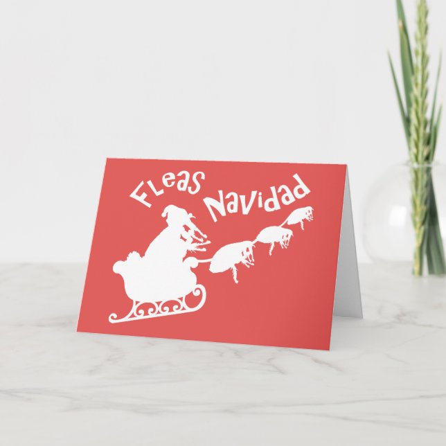 Fleas Navidad Holiday Card (Front)