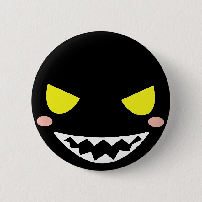 Fleck the Black Ghost Head 6 Cm Round Badge (Front)