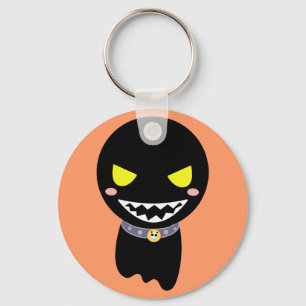 Fleck the Black Ghost Key Ring