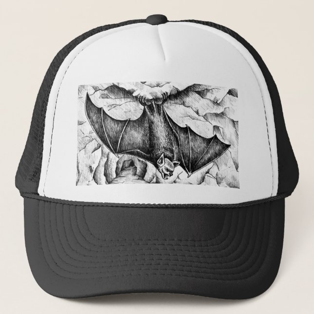 Fledermaus in einer Höhle Trucker Hat (Front)