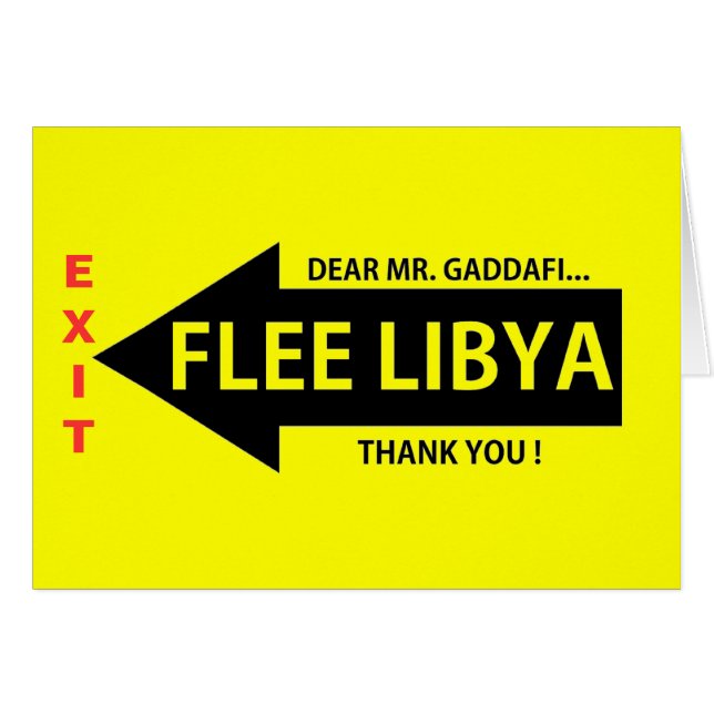 FLEE LIBYA (Front Horizontal)