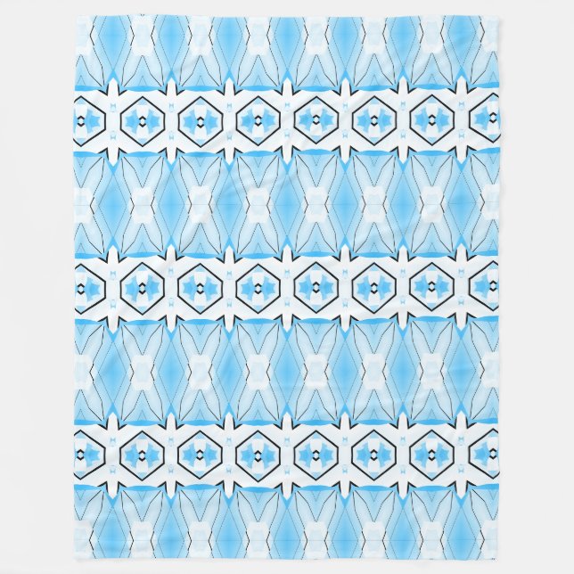 Fleece Blanket, A classic fabric pattern design  Blanket (Front)