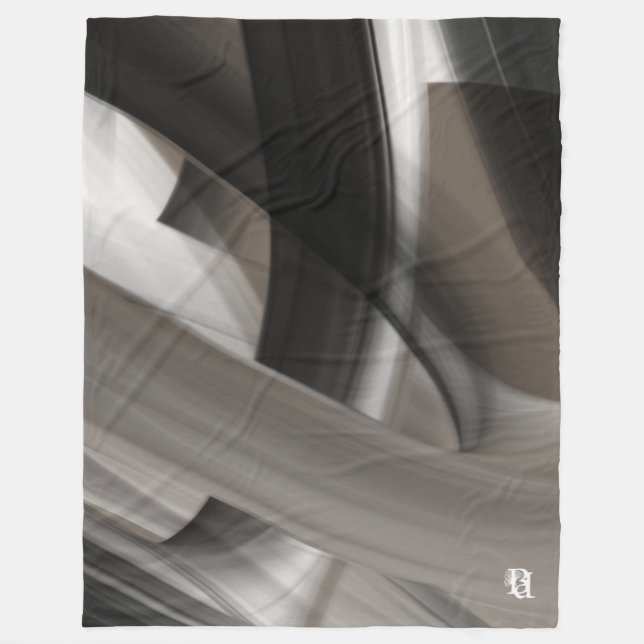 Fleece Blanket Abstract HomeTerra’s Tender Whisper (Front)