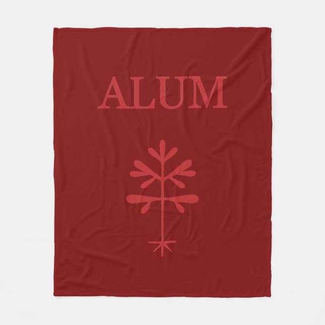 Fleece Blanket, Alum Red Blanket (Front)