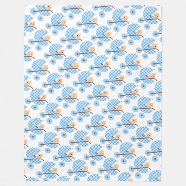 Fleece Blanket/Baby Boy Blanket (Front)