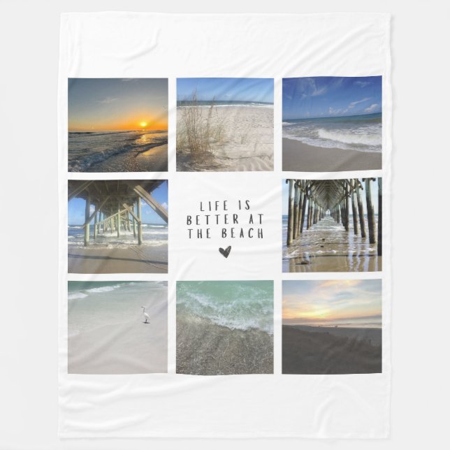 Fleece Blanket-Beach Blanket (Front)