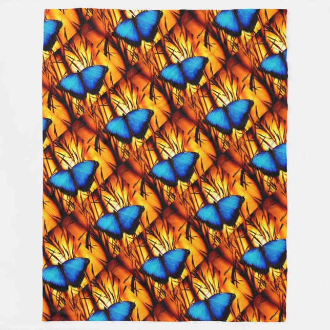 Fleece Blanket/Butterflies Blanket (Front)