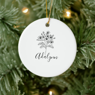 Fleece Blanket Ceramic Ornament