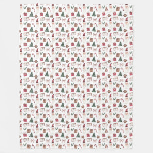 Fleece Blanket Christmas Pattern