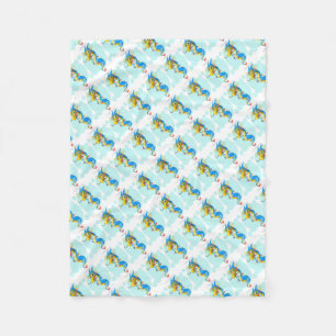 Fleece Blanket/Cute Seahorses Blanket