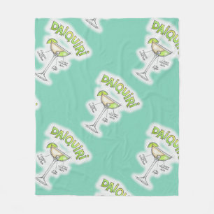 FLEECE BLANKET - DAIQUIRI RECIPE COCKTAIL ART