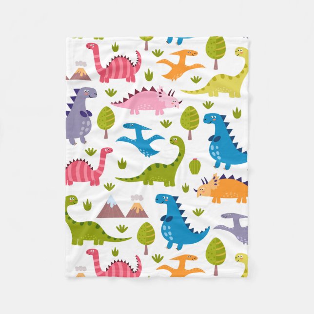Fleece Blanket - Dino Party (Front)