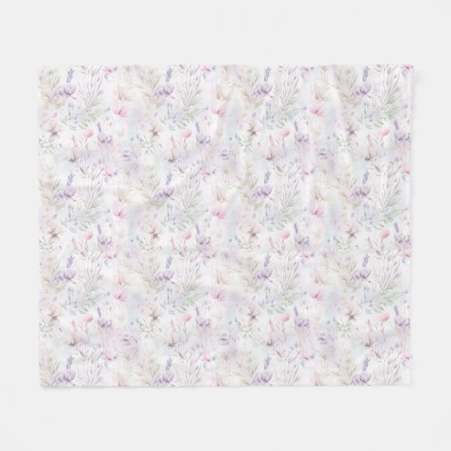 Fleece Blanket,flower meadow (Front (Horizontal))