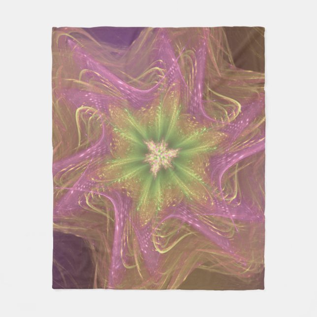 Fleece Blanket Fractal Light Purple Palette (Front)