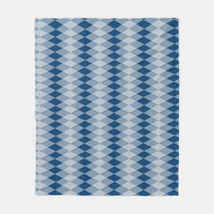Fleece Blanket - Horizontal Argyle Pattern