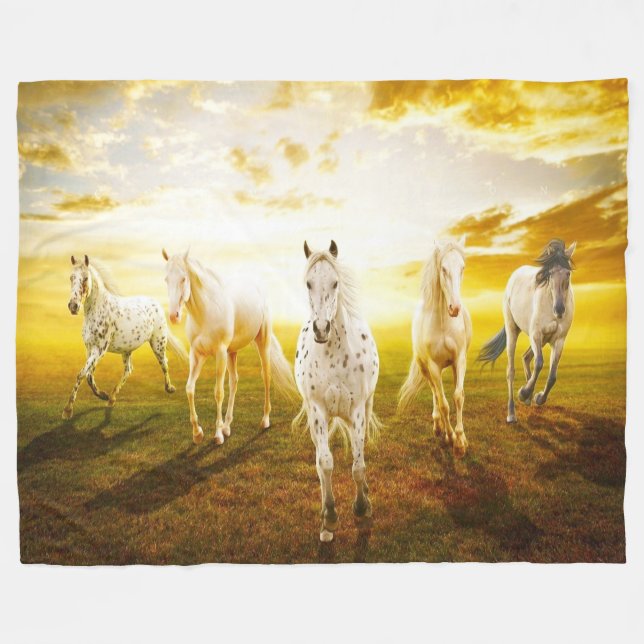 Fleece Blanket/Horses Blanket (Front (Horizontal))