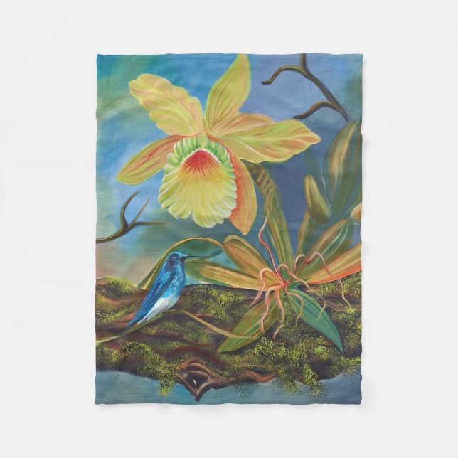 Fleece blanket Hummingbird (Front)