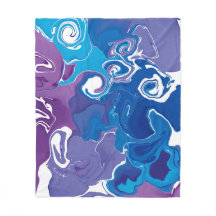Fleece Blanket marble style design.