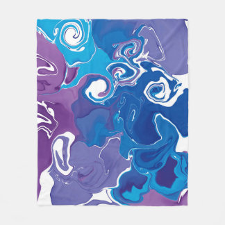 Fleece Blanket marble style design.