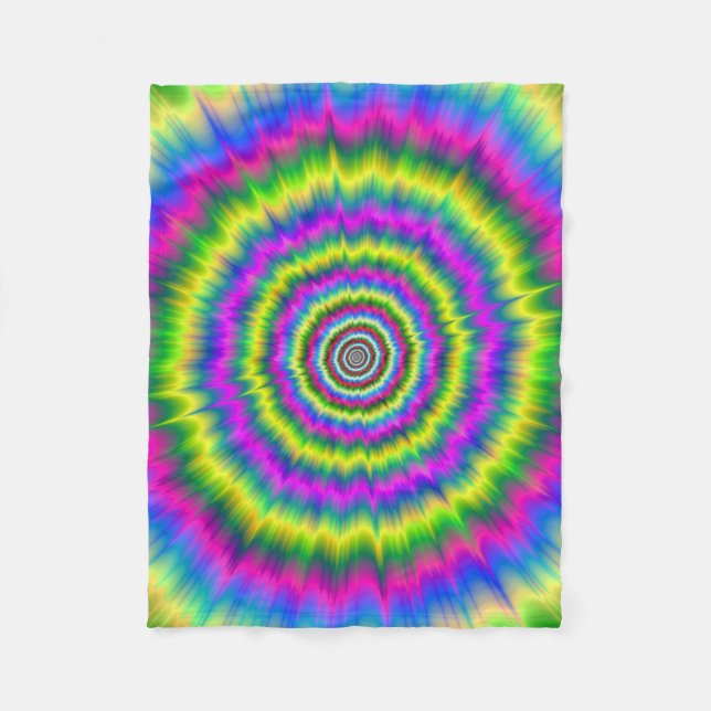 Fleece Blanket   Neon Explosion (Front)