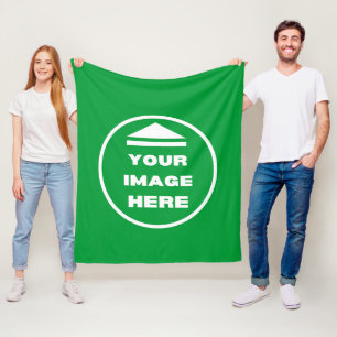 Fleece Blanket - Personalized - Add Image / Text 