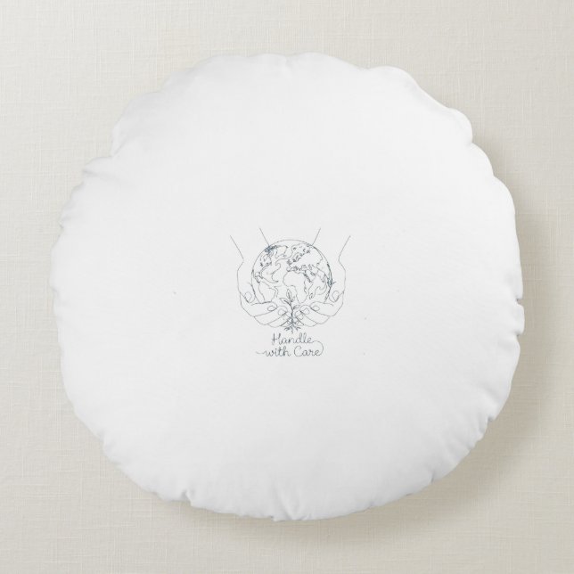 Fleece Blanket Round Cushion (Front)