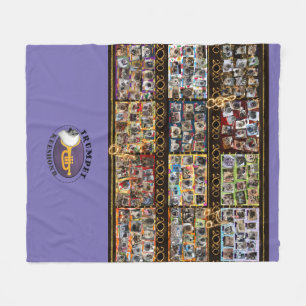 Fleece blanket with All collages and logo