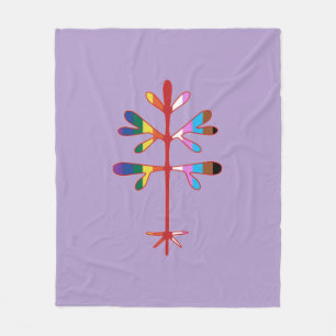 Fleece Blanket with the SImon's Rock Pride Sapling