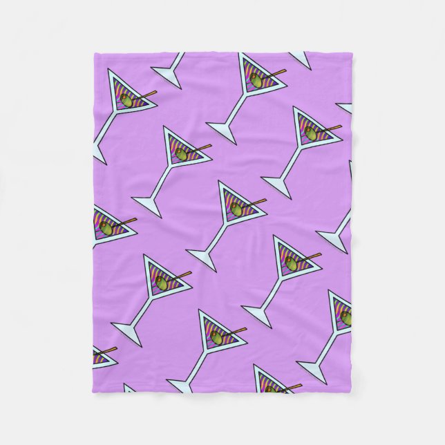 FLEECE BLANKETS - MARTINI DESIGN (Front)