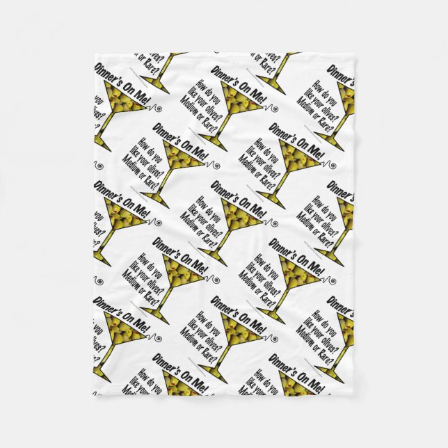 FLEECE BLANKETS - MEDIUM or RARE MARTINI OLIVES? (Front)
