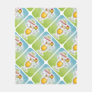 FLEECE BLANKETS - PINA COLADA RECIPE COCKTAIL ART
