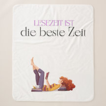 Fleece corner for book lovers - "Reading time"