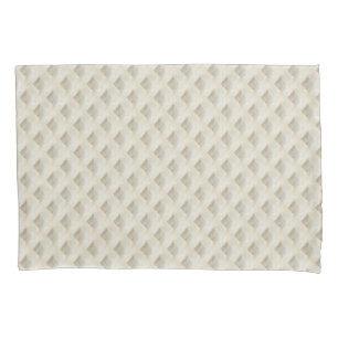 Fleece luxury soft beige ivory square dimple set pillowcase
