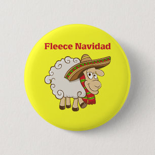 Fleece Navidad 6 Cm Round Badge