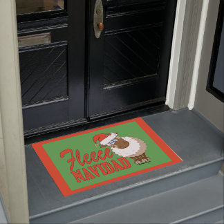 Fleece Navidad Doormat