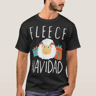 Fleece Navidad Feliz Navidad Merry Christmas T-Shirt