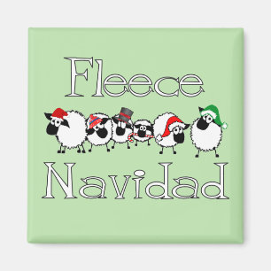 Fleece Navidad Fridge Magnet