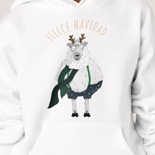 'Fleece Navidad' Fun Funny Sheep Pun Cartoon