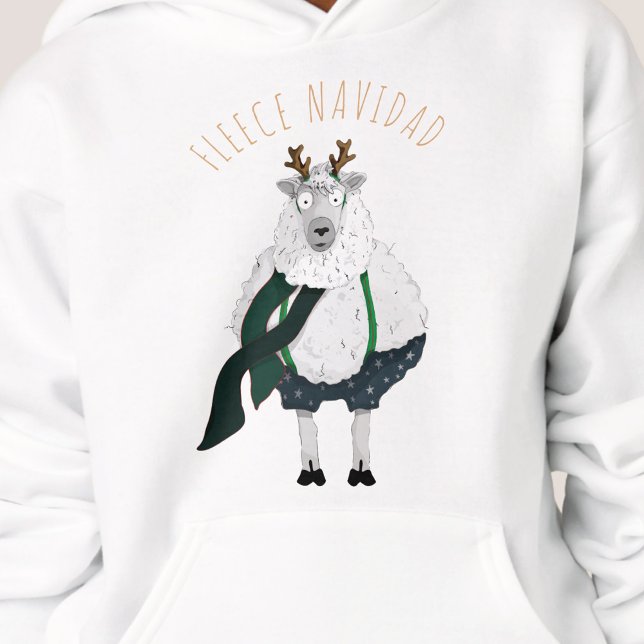 'Fleece Navidad' Fun Funny Sheep Pun Cartoon  (Creator Uploaded)
