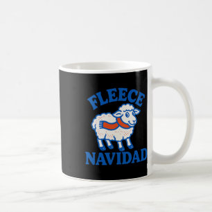 Fleece Navidad Funny Sheep Pun Christmas Holiday 2 Coffee Mug