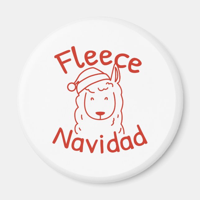 Fleece Navidad Magnet (Front)