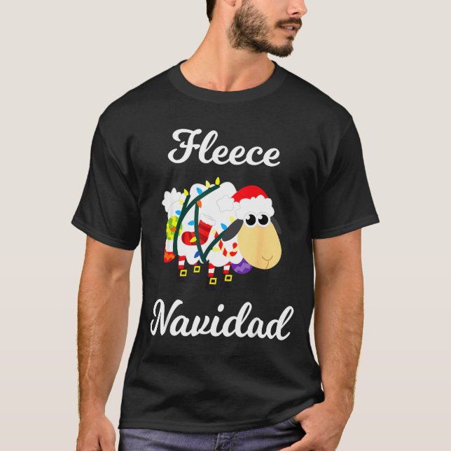 Fleece Navidad Shirt Funny Feliz Mexican Christmas (Front)