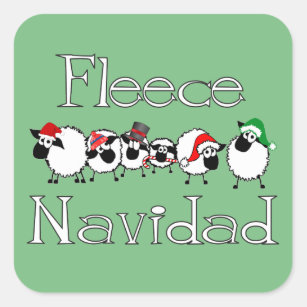 Fleece Navidad Sticker