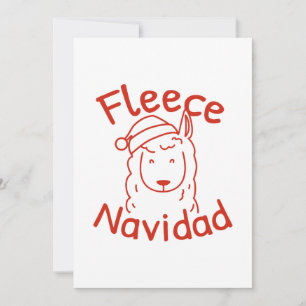 Fleece Navidad Thank You Card