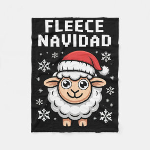 Fleece Navidad Ugly Sweater Christmas Sheep Holida Blanket