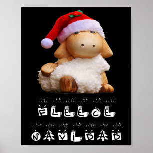 Fleece Navidad Uni Christmas Pun Gift For Christma Poster