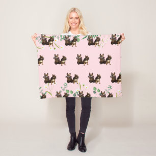 Fleecedecke französische Bulldogge Fleece Blanket