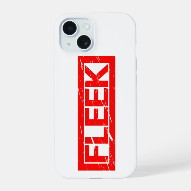 Fleek Stamp iPhone 15 Case (Back)
